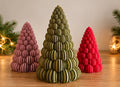 3D-geprinte kerstbomen set van 3 stuks – 15 en 20 cm