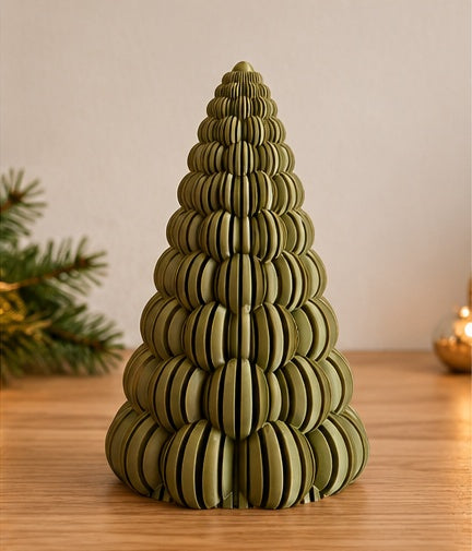 3D-geprinte kerstbomen set van 3 stuks – 15 en 20 cm